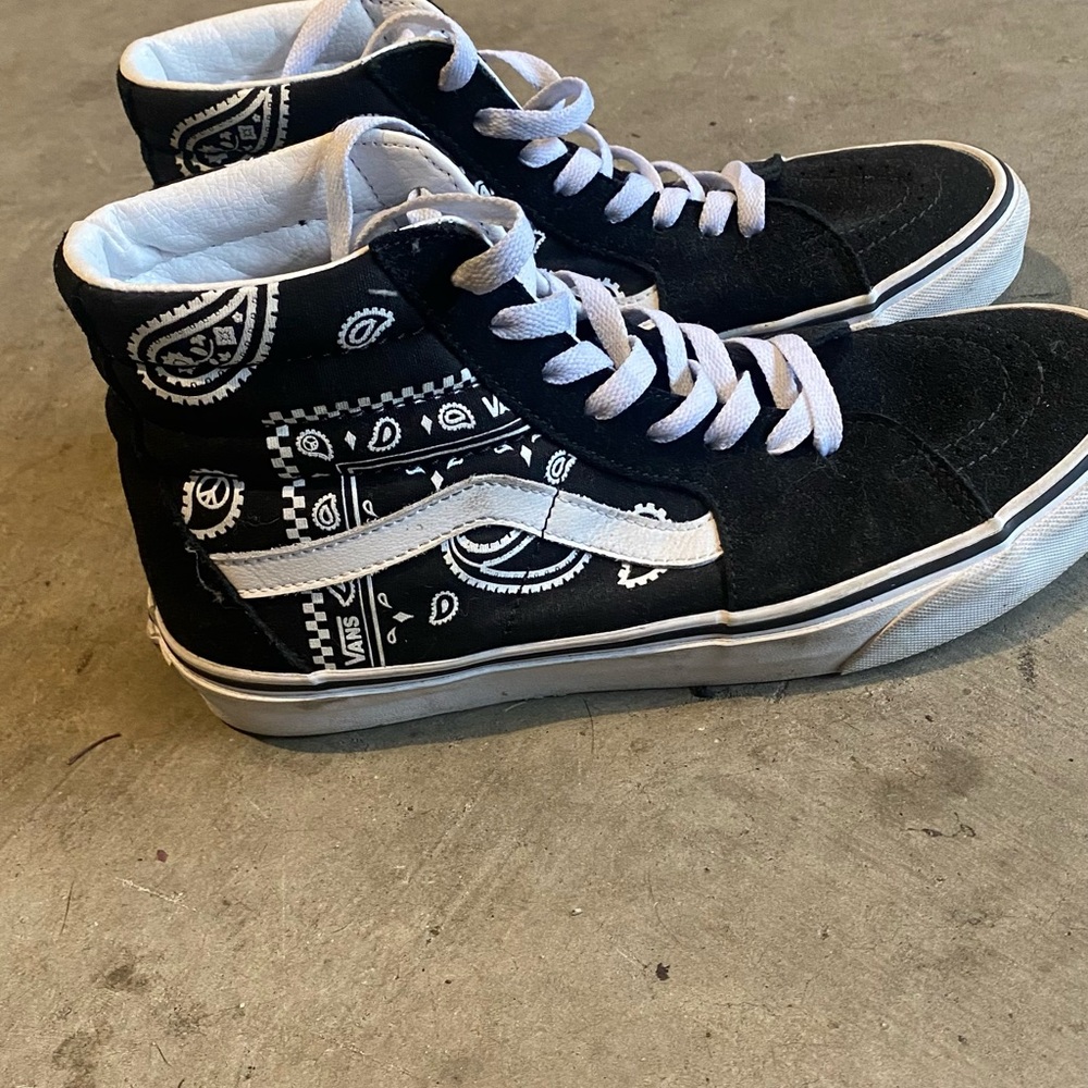 Paisley print hi top Vans